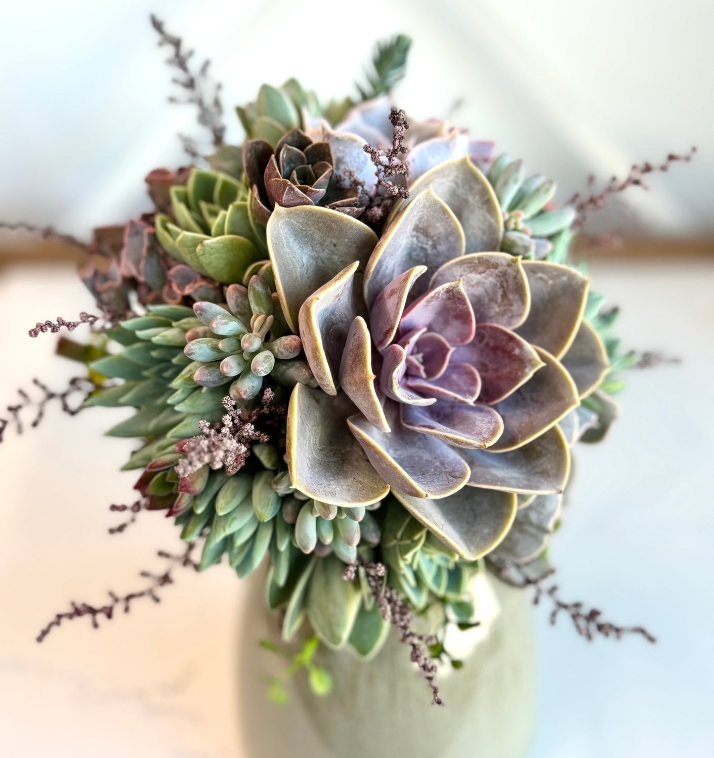 Succulent Wedding Bouquet