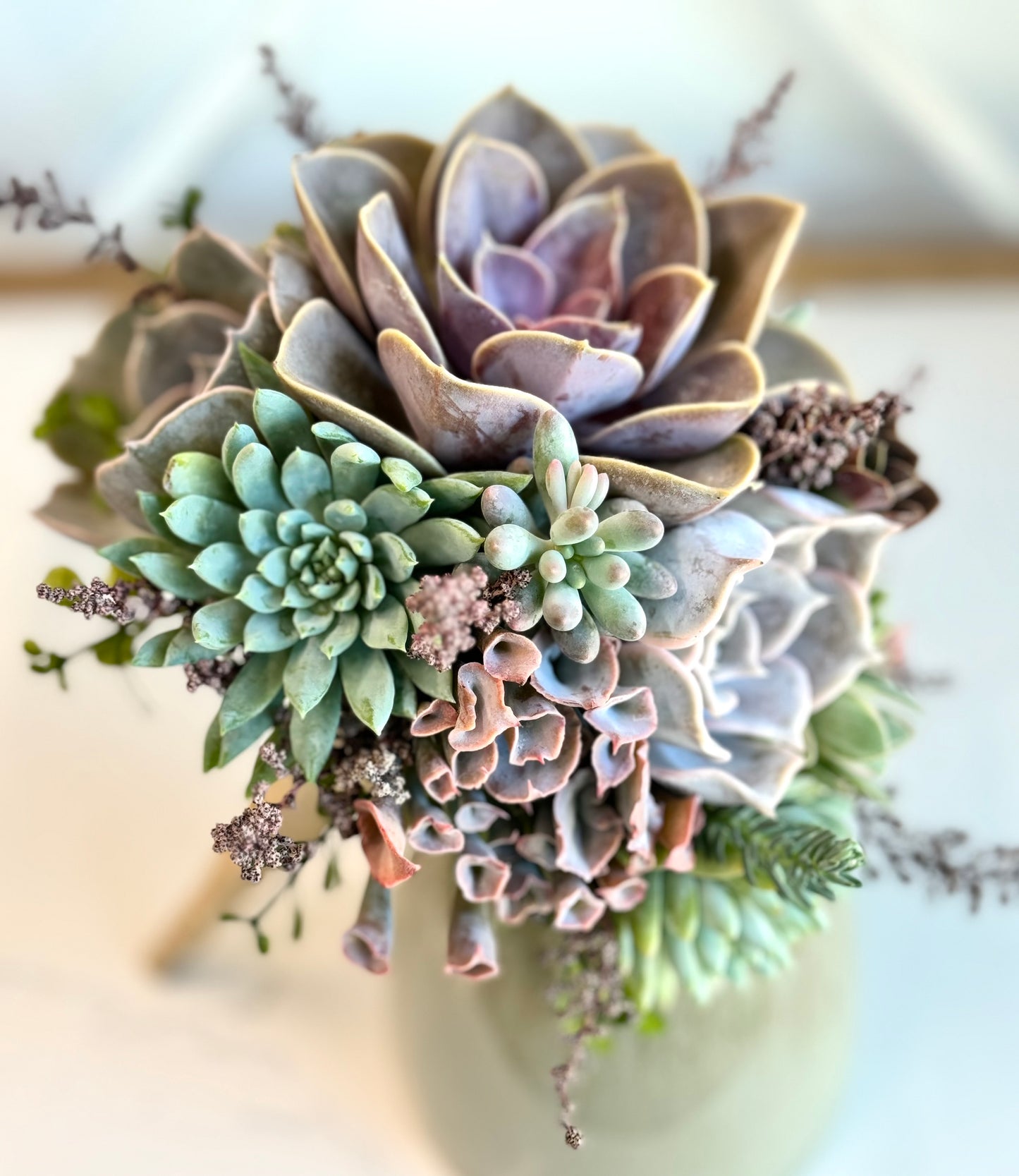 Succulent Wedding Bouquet
