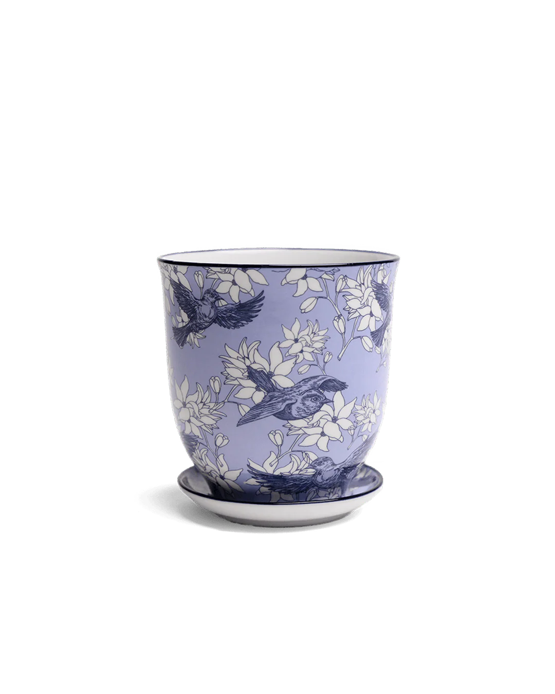 Liberte Porcelain Pot and Saucer Set with Drainage