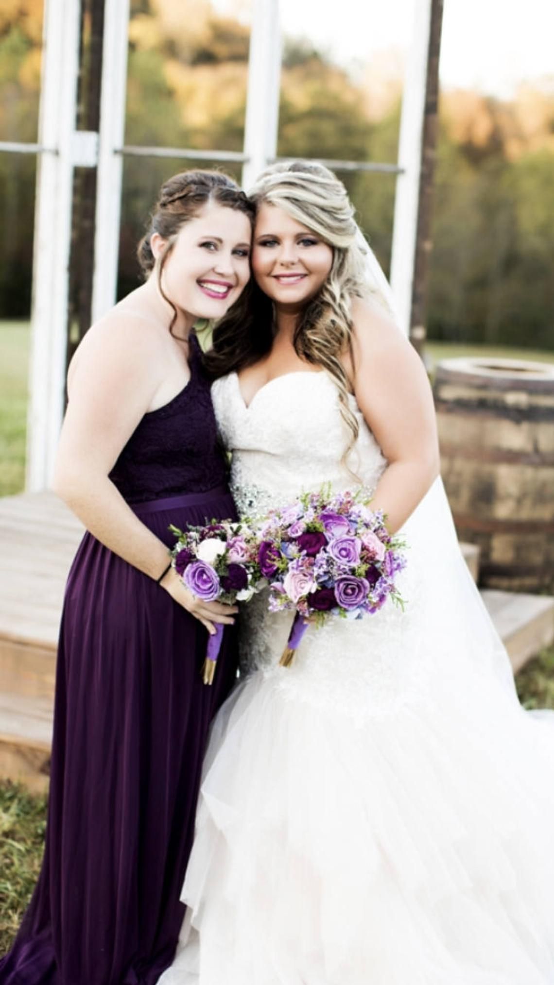Purple, Plum &amp; Pink Sola Flower Wedding Package