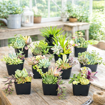10 Mixed Succulent Favors – Perfect for Hostess, Corporate, and Event Gifting